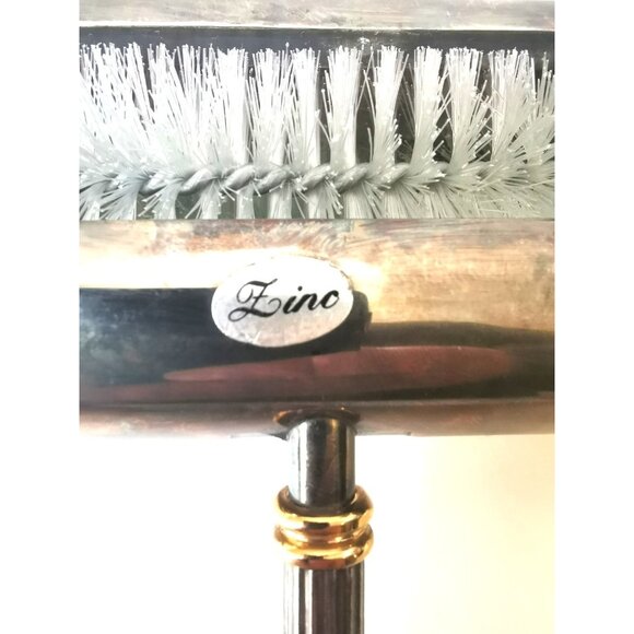 Zino Chrome Table Sweeper Crumb Brush Italian Handheld Cleaner Mid  1950s - Picture 12 of 12